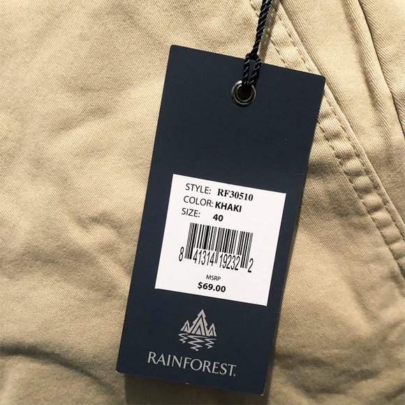 Rainbow Men's Khaki Comfort Stretch Shorts 40" - Picture 4 of 5